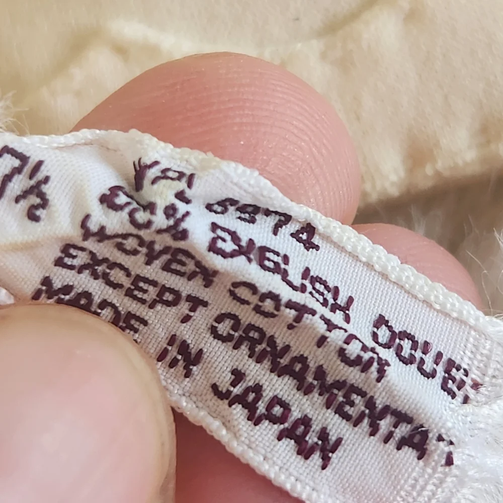 Vintage MCM Cotton Gloves Off White 100% English Douel Cotton Made in Japan 7.5